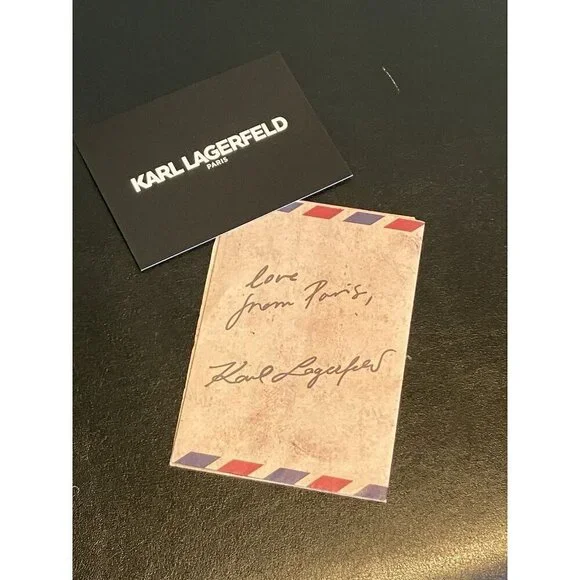 NWT Cannes Canvas Tote By Karl Lagerfeld, Beige/Black Zip Top, Cotton MSRP $98 - Picture 12 of 13